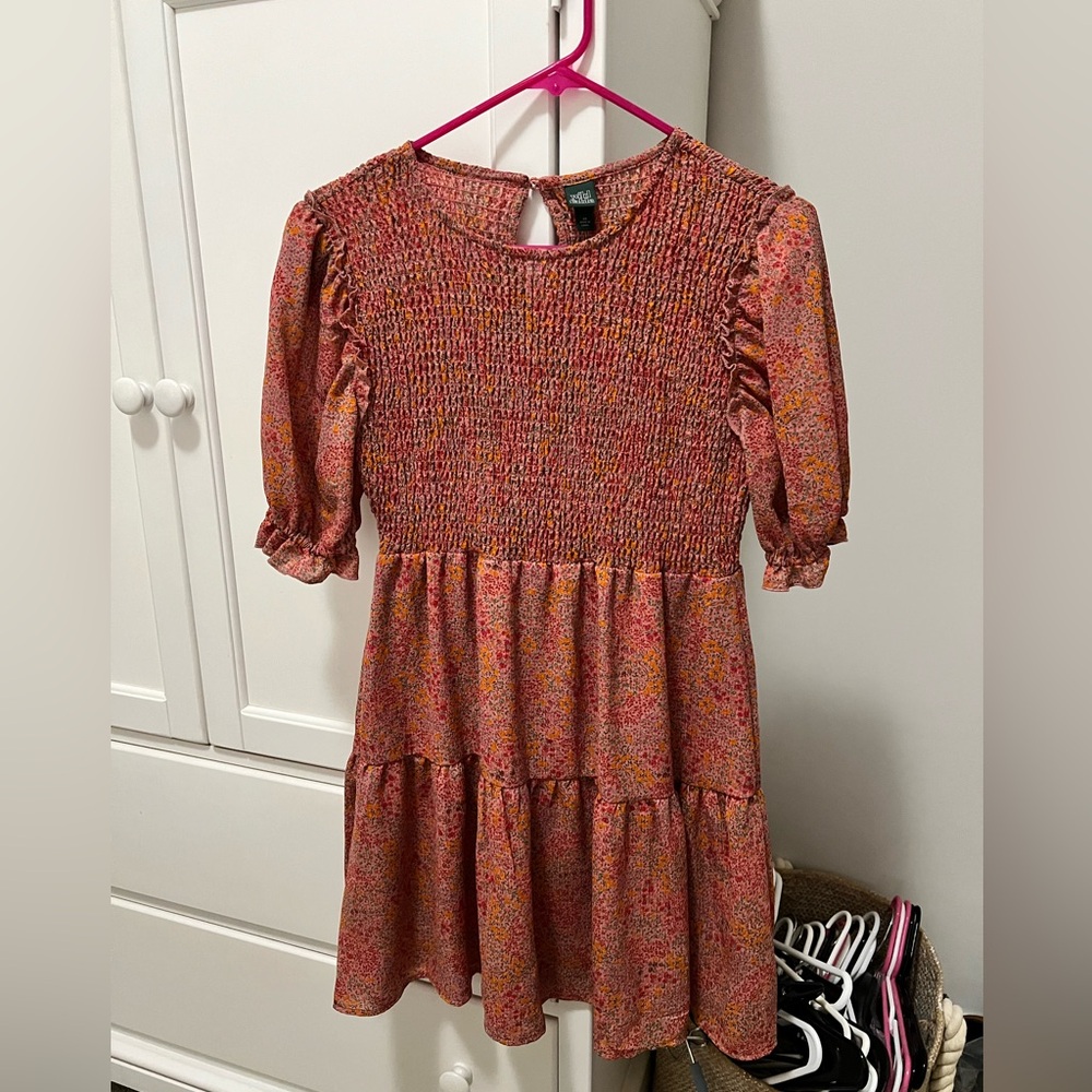 Wild Fable Pink Floral Kids Dress